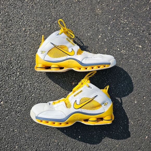 Nike Other - Nike Shox Bomber Jermaine O’Neal Pe Sample White Men's Sz 13 Indiana Pacers NBA